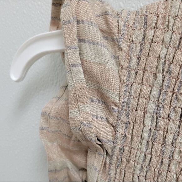 Storia Smocked Cotton  Floral Ruffle Cap Sleeve Dress Small NWT - Picture 9 of 11